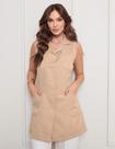 Jaleco Feminino Regata Oxford Luxo Bege Normandia