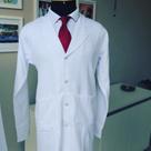 Jaleco gola blazer masculino