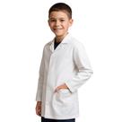Jaleco Infantil Branco para Laboratório com Manga Longa Tamanho 12