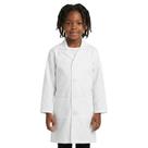 Jaleco Infantil Médico Cientista Branco Unissex com Bolsos Tamanho 16