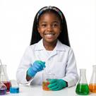 Jaleco Infantil para Experimentos Científicos Manga Longa Tamanho 16