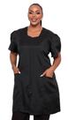 Jaleco Manga Curta Bufante Zíper Aurora Plus Size Preto Jaleco Manga Curta Bufante Zíper Aurora Plus Size Preto