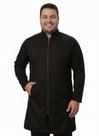 Jaleco Masculino Preto com Zíper Viena Plus Size