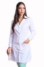 Jaleco Oxford Com Bolso Acinturado e Bordado Incluso P ao GG