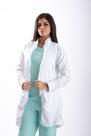 jaleco slim misto gabardine/poliamida