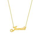 Jamile colar de nome folheado a ouro 18k