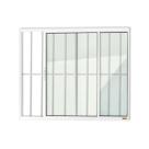 Janela 2 Folhas Brimak Com Grade C Vidro Liso Branco 100x120
