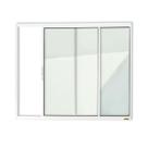 Janela 2 Folhas C/ Vidro Liso Branco 100x100 Brimak