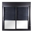 Janela 2 Folhas com Vidro Liso e Persiana Integrada Fita 100 X100cm Topsul Esquadrisul