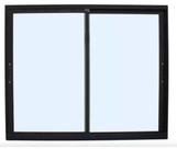 Janela 2fls vidro sem grade linha 25 aluminio branco