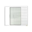 Janela 3 Folhas C/ Vidro Liso Branco 100x120 Brimak