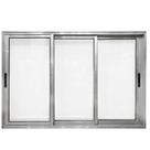 Janela 3 folhas sem grade linha modular aluminio brilhante Janela 3 folhas sem grade linha modular aluminio brilhante
