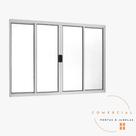 Janela 4 folhas linha modular Janela 4 folhas linha modular