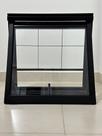 Janela Banheiro Maxim Ar Grade 80x60cm Aço Preto Max Boreal Preto