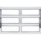 Janela Basculante de Alumínio 0,60 X 1,20 Linha All Soft Cor Branco Duplo