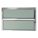 Janela Basculante de Alumínio 40x40cm com Vidro Boreal Anodizado Master Brimak