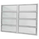 Janela Basculante de Alumínio Duplo 0,80 X 1,20 Linha All Soft Cor Brilhante