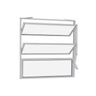 Janela Basculante em Alumínio 40 x 60 x 2,35 cm Branco Básica MMachado