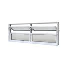 Janela Basculante em Alumínio Branco Caribe Max 40x150x6cm 4 folhas Jap
