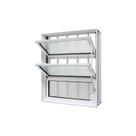 Janela Basculante em Alumínio Branco Caribe Max 60x60x10,2cm 3 Folhas Grade Jap