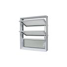 Janela Basculante em Alumínio Branco Caribe Max 60x60x6cm 3 folhas Jap