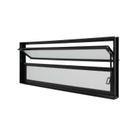 Janela Basculante em Alumínio Preto Caribe Max 40x60x6cm 2 Folhas Jap