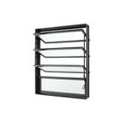 Janela Basculante em Alumínio Preto Caribe Max 80x100x6cm 4 Folhas Jap