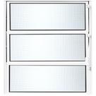 Janela Basculante Vitro De Aluminio Branco Liso Esquadria 80x80 Vidro Mini Boreal Transparente J&C