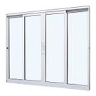 Janela Caribe 4 Folhas 120x100cm Branca - 1002-73 - JAP