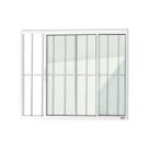 Janela Confort 2 Folhas com Grade Vidro Liso 100cm X 100cm Brimak