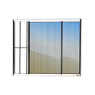 Janela Confort 2 Folhas com Grade Vidro Reflex 100cm X 100cm Brimak