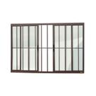 Janela Confort 4 Folhas com Grade Vidro Liso 100cm X 100cm Brimak