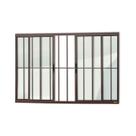 Janela Confort 4 Folhas com Grade Vidro Liso 100cm X 150cm Brimak