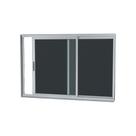 Janela Correr Vitralfer 100x100 - 2 Folhas / 1 Fixa C/grade - Branca