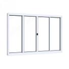 Janela de Aço de Correr 100x200cm 4 Folhas com Vidro Liso Riobras