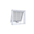 Janela de Aço Maxim-Ar 50x50cm com Grade Quadrada e Vidro Riobras
