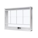 Janela de Aço Maxim-Ar 50x50cm com Grade Quadriculada e Vidro Liso Unicsol Ramassol