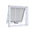 Janela de Aço Maxim-ar 60x60cm 1 Folha com Grade Quadrada Riobras