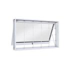 Janela de Aço Maxim-ar 60x60cm com Grade Quadrada Facilita Lucasa Janela de Aço Maxim-ar 60x60cm com Grade Quadrada Facilita Lucasa