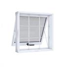 Janela de Aço Maxim-ar 60x80cm 1 Folha com Grade Quadrada Riobras