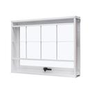 Janela de Aço Maxim-Ar 60x80cm com Grade Quadriculada e Vidro Liso Unicsol Ramassol