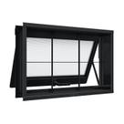 Janela de Aço Maxim-Ar com Grade Quadrada 40x60cm Aço Pronto Riobras Janela de Aço Maxim-Ar com Grade Quadrada 40x60cm Aço Pronto Riobras