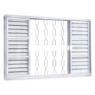 Janela de Aço Veneziana de Correr 100x150cm 6 Folhas Minas Sul MGM