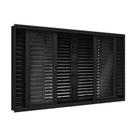 Janela de Aço Veneziana Flex com Grade Quadrada 6 Folhas 100x150cm Facilitá Lucasa