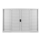 Janela de aco veneziana mgm 4 folhas 100x150cm rq70mm branco