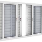 Janela de Aluminio 100x120cm 6 Folhas com Fecho de Embutir
