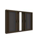Janela de Aluminio 100x120cm 6 Folhas com Fecho de Embutir