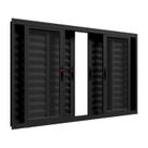 Janela de Aluminio 100x120cm 6 Folhas com Fecho de Embutir