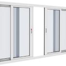 Janela de Alumínio 100x200cm 4 Folhas com Fecho Embutido