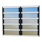 Janela de Alumínio Basculante 2 Seções 100x120cm Vidro Espelhado Elite Brimak